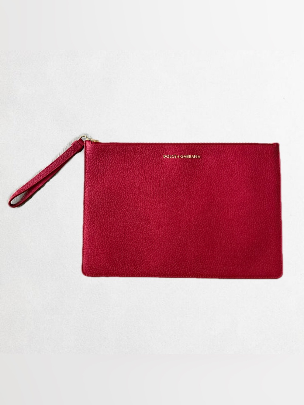 Dolce & Gabbana Leather Clutch Wristlet Pouch